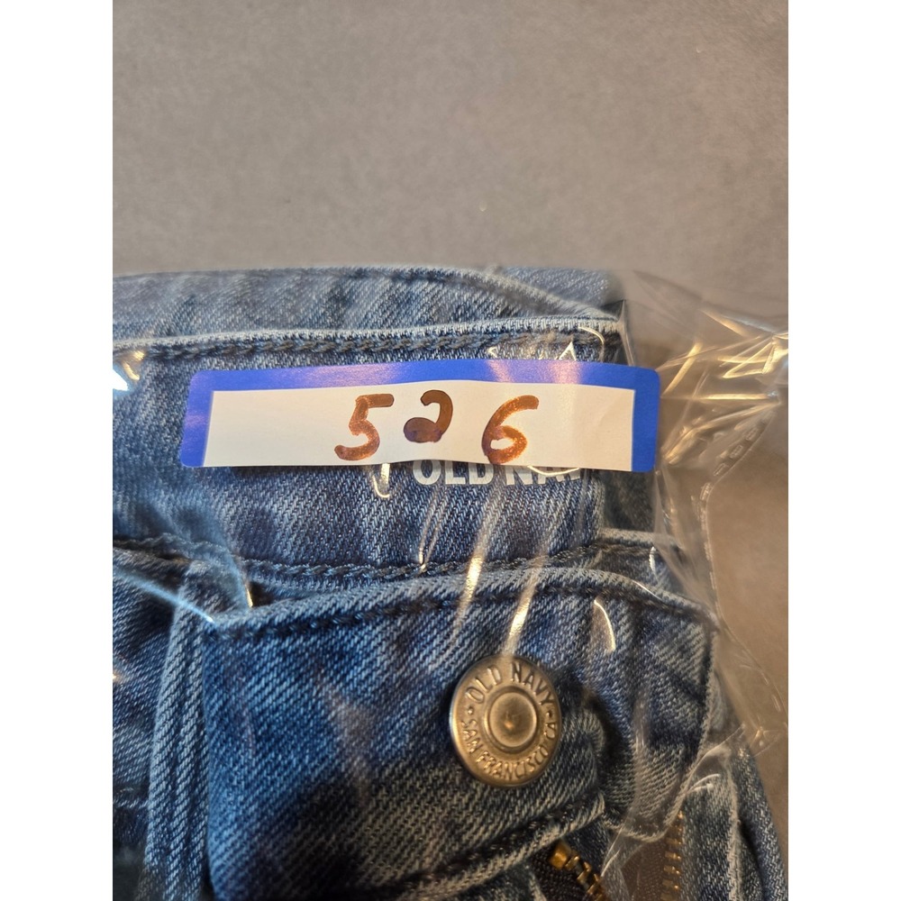 526 Old Navy Women's Size 10 Light Wash Straight Leg Jeans High Rise Denim - Picture 15 of 15